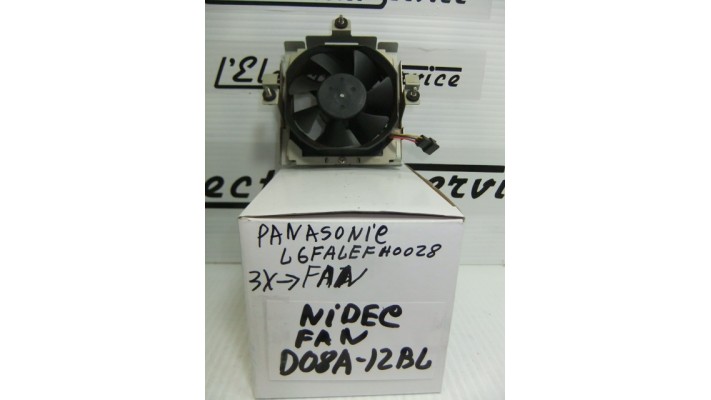 Nidec D08A-12BL ventilateur